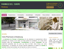 Tablet Screenshot of pharmacie-europe.org